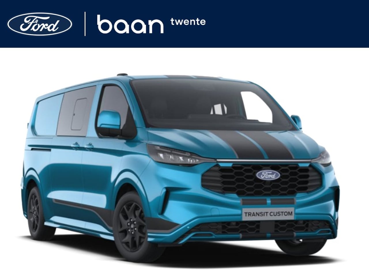 Ford Transit Custom - 320 2.0 TDCI L2H1 170 PK 4X4 Sport Automaat | Dubbel Cab. | 5-zits | 19 Inch | Trekh. wegk - AutoWereld.nl