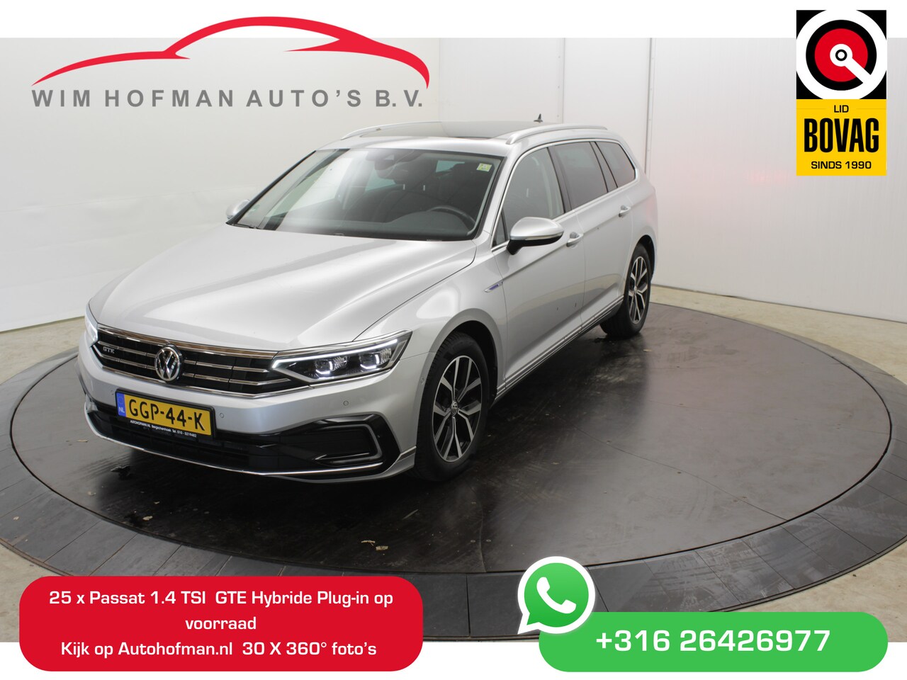 Volkswagen Passat Variant - GTE Virtual EL Trekt+aKlep Disc pro Navi leder Pano Camera Dodeh detec - AutoWereld.nl