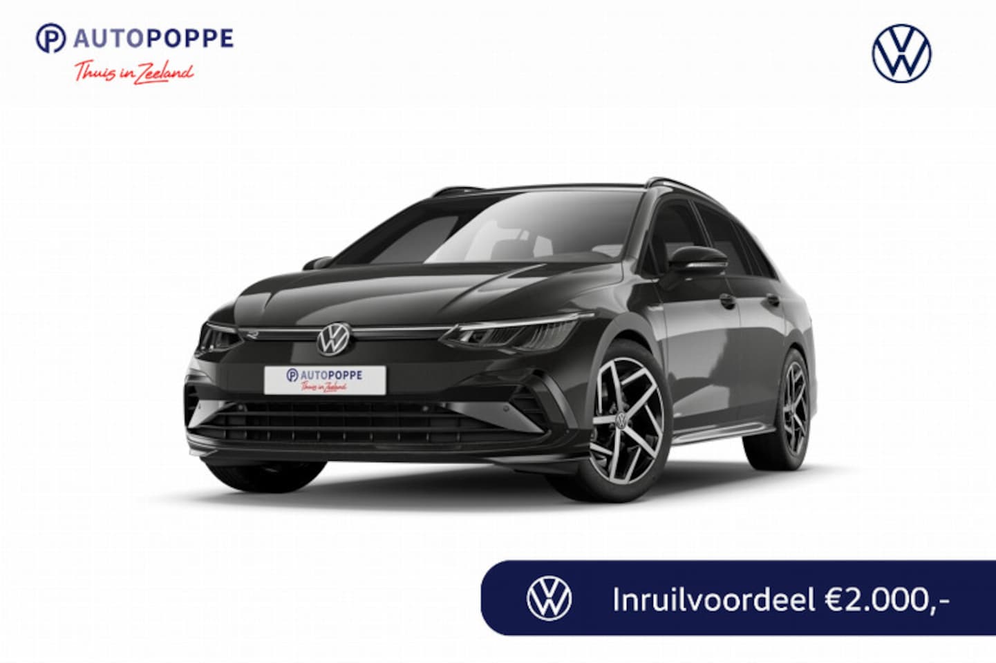 Volkswagen Golf Variant - 1.5 eTSI 150 7DSG R-Line Edition Automaat | Zijruiten achter en achterruit getint 65% lich - AutoWereld.nl