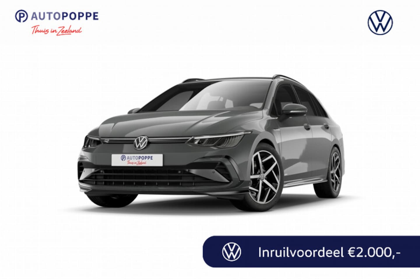 Volkswagen Golf Variant - 1.5 eTSI 150 7DSG R-Line Edition Automaat | Zijruiten achter en achterruit getint 65% lich - AutoWereld.nl