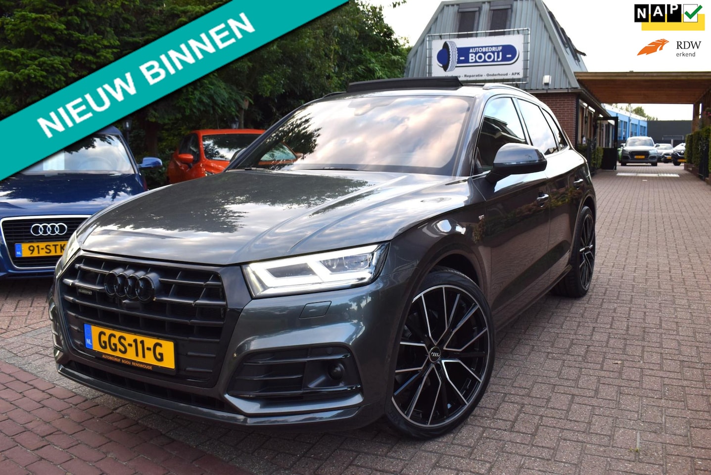 Audi Q5 - 55 TFSI e quattro Competition LUCHTVERING/TREKH /PANODAK/LEDER/ADAP CRUISE/NAVI/AIRCO-ECC/ - AutoWereld.nl