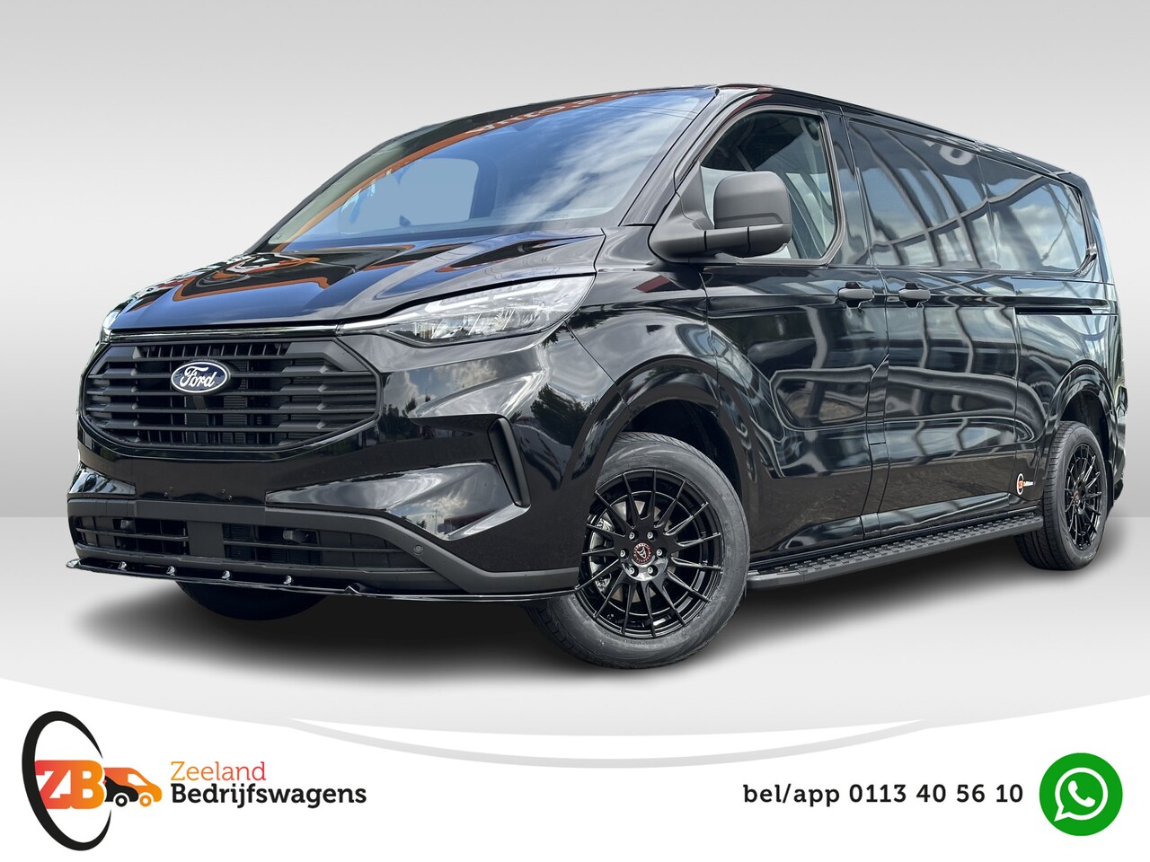 Ford Transit Custom - 320 2.0 TDCI L2H1 ZB Edition | 18'' sportvelgen | Spoilers | Treeplanken | 2x schuifd. - AutoWereld.nl