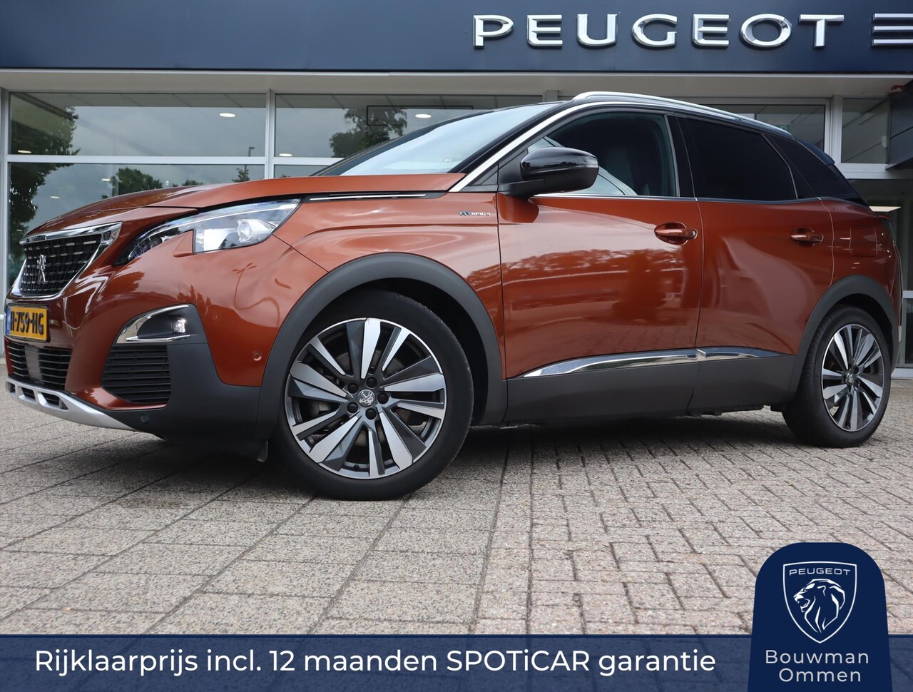 Peugeot 3008 - GT HYbrid4 300PK e-EAT8 Automaat, Rijklaarprijs, 7,4kW lader Adaptieve Cruise Control Navi - AutoWereld.nl