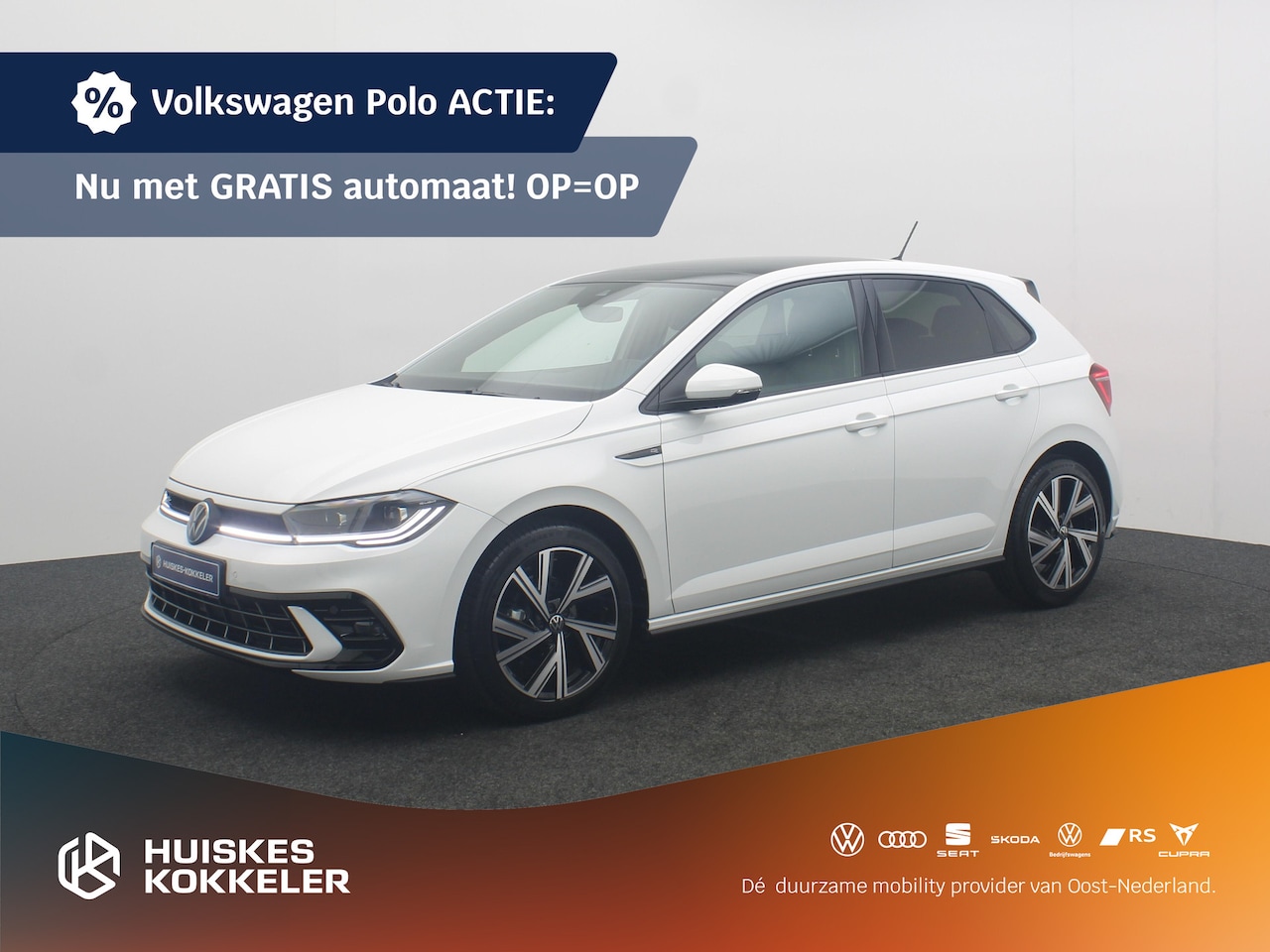 Volkswagen Polo - 1.0 TSI 95 7DSG R-Line Business+ Automatisch | Koplampverlichting LED | Diefstalalarm | Ri - AutoWereld.nl