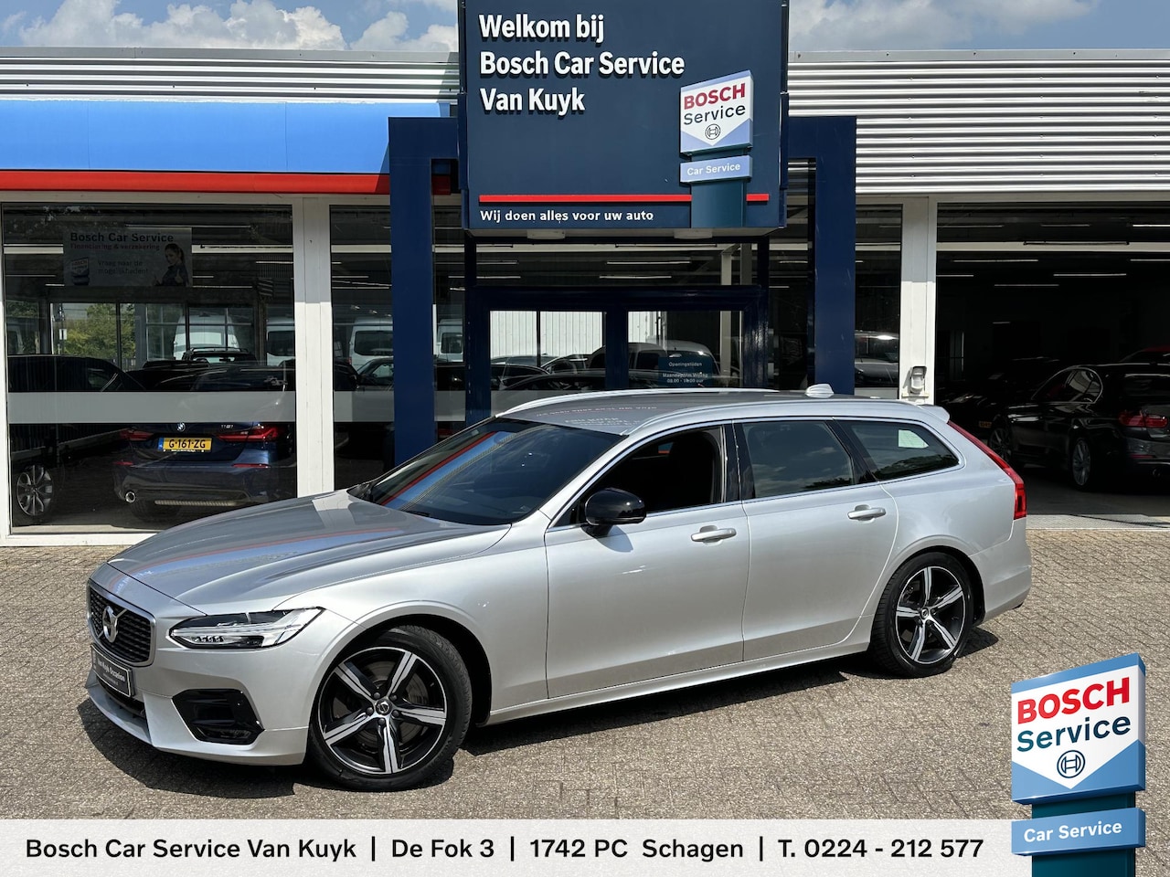 Volvo V90 - 2.0 T4 Business Sport / 190 Pk / Automaat / NL-Auto / 1-Ste Eigenaar / Vol-Leder / Keyless - AutoWereld.nl