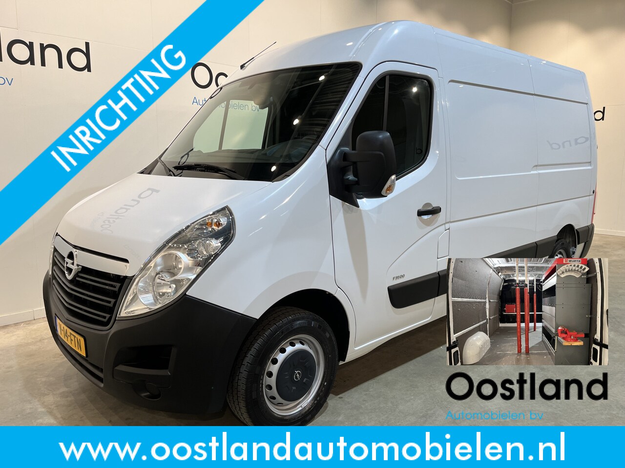 Opel Movano - 2.3 CDTI L2H2 130 PK Servicebus / Würth Inrichting / Euro 6 / 220V. / Airco / Camera / 3-Z - AutoWereld.nl