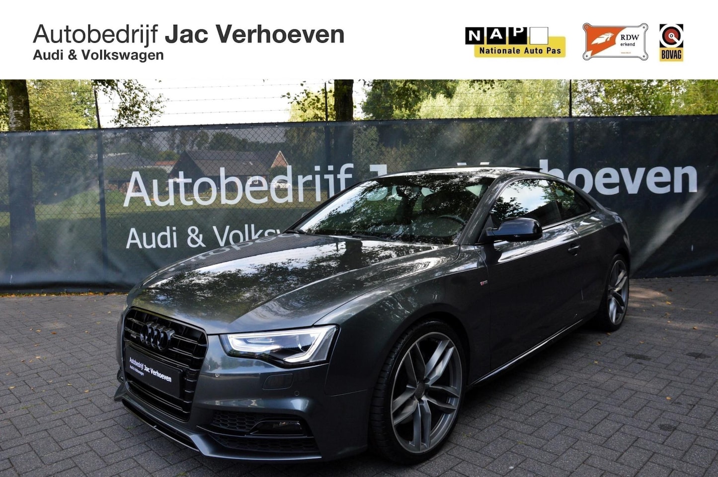 Audi A5 Coupé - 3.0 TFSI |Quattro|S Edition|Black Edition|Uniek!|Panoramadak|Leder|Automaat| - AutoWereld.nl