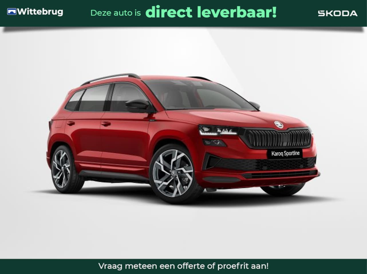 Skoda Karoq - 1.5 TSI ACT Sportline Business Panoramadak/ 19 inch/ navi pakket - AutoWereld.nl