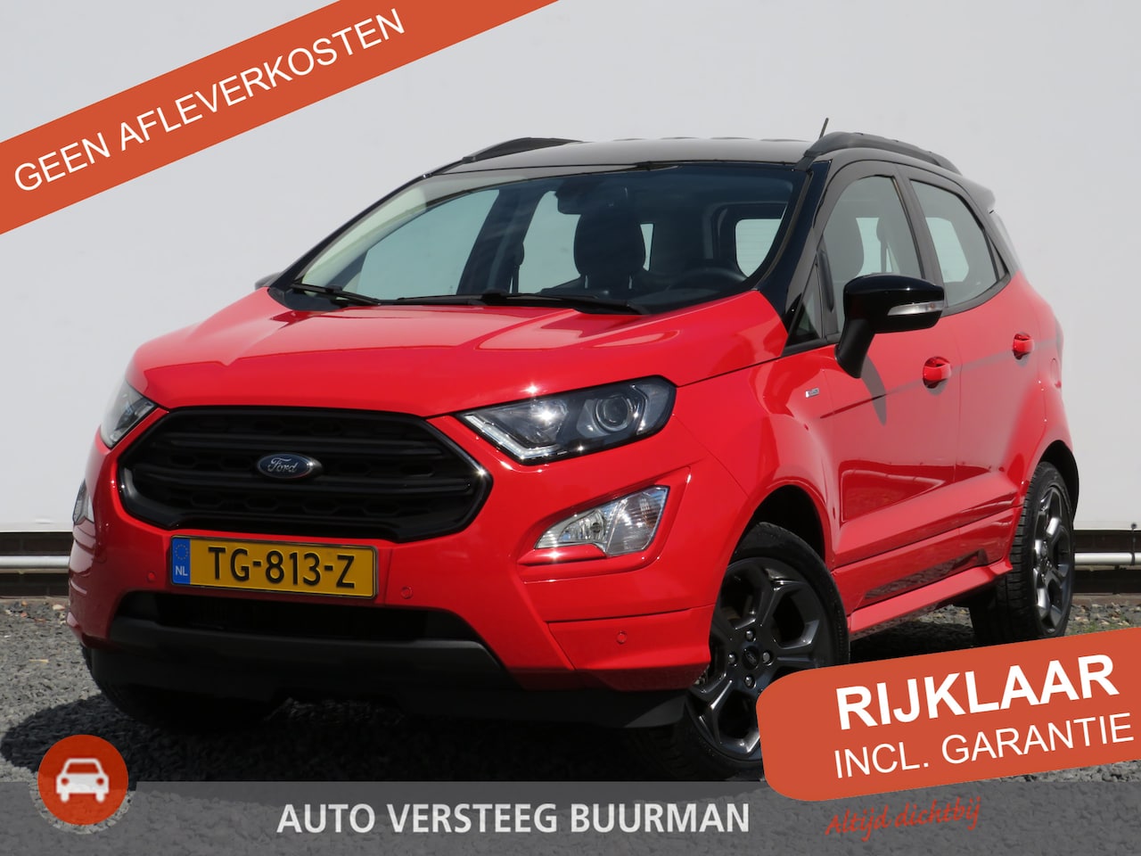 Ford EcoSport - 1.0 EcoBoost ST-Line 1e Eigenaar, Navigatie, Airco, CruiseControl, verw. voorruit/stuurwie - AutoWereld.nl