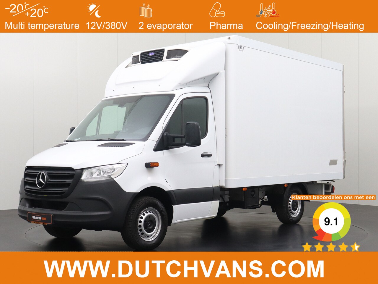 Mercedes-Benz Sprinter - 316CDI Koel/Vries Bakwagen 12|220V | Navigatie | Camera | Airco | Cruise - AutoWereld.nl