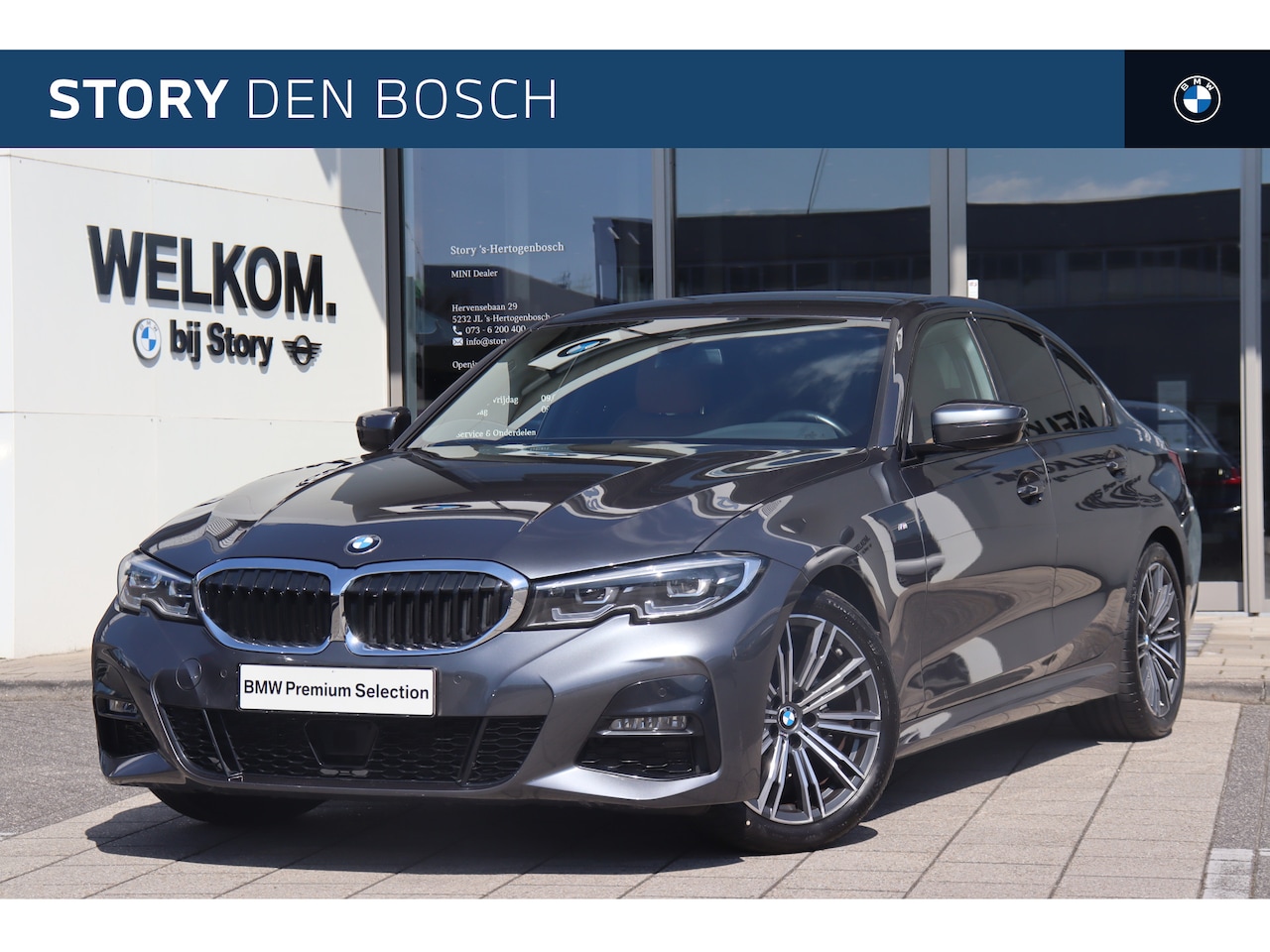 BMW 3-serie - 318i High Executive M Sport Automaat / Sportstoelen / Stoelverwarming / LED / Active Cruis - AutoWereld.nl