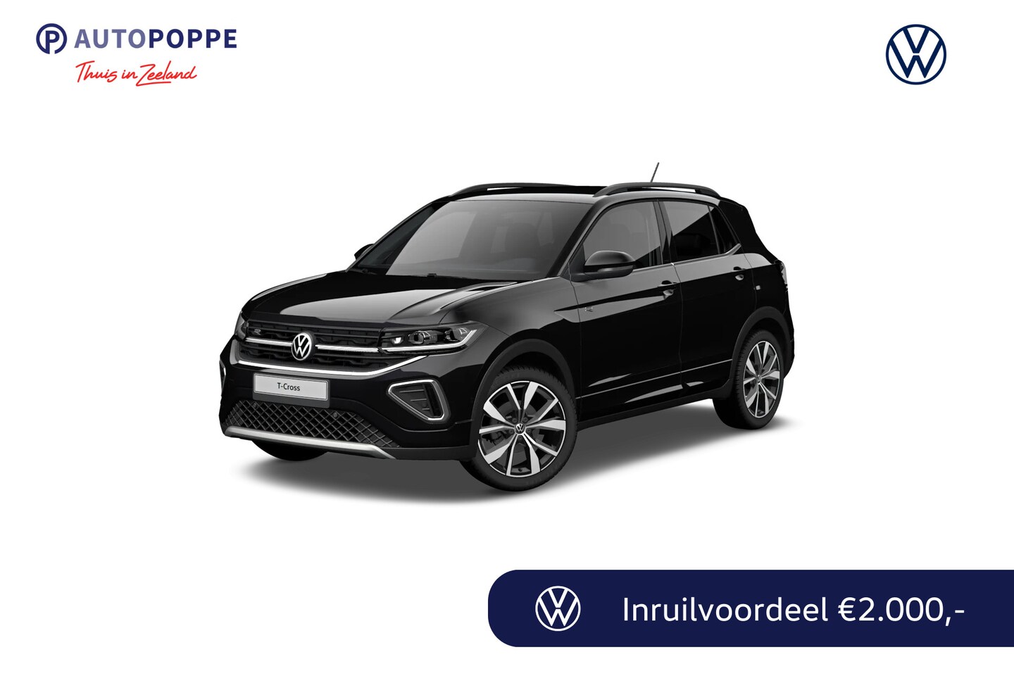 Volkswagen T-Cross - 1.5 TSI 150 7DSG R-Line Edition Automaat | Zijruiten achter en achterruit getint 65% licht - AutoWereld.nl