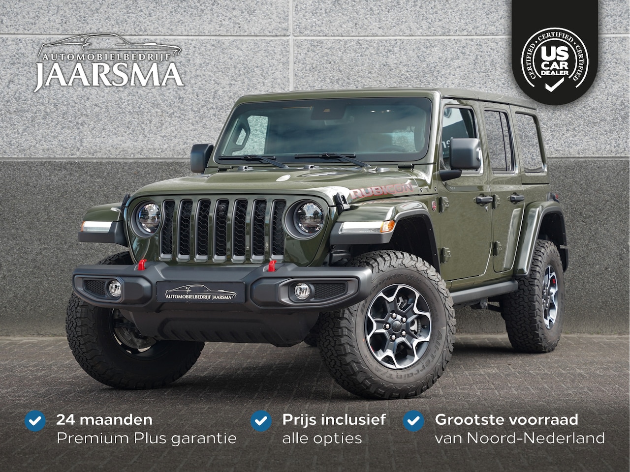 Jeep Wrangler - 4-Door Rubicon | Grijs kenteken |Adaptive Cruise Control |Stoelverwarming |Off-Road mode | - AutoWereld.nl