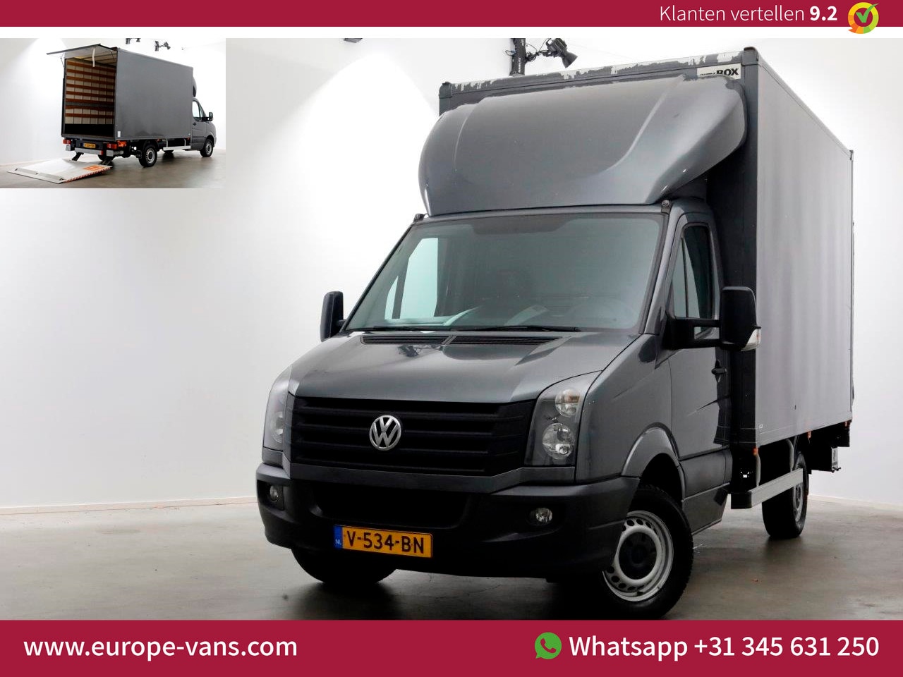 Volkswagen Crafter - 35 2.0 TDI 163pk Euro6 L2H1 Bakwagen met laadklep H232cm 11-2016 - AutoWereld.nl