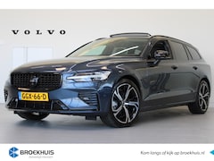 Volvo V60 - T6 350PK AWD Ultra Dark | Full Option | B&W Audio | Massage | Nappa | 19'' | Head Up | Bla