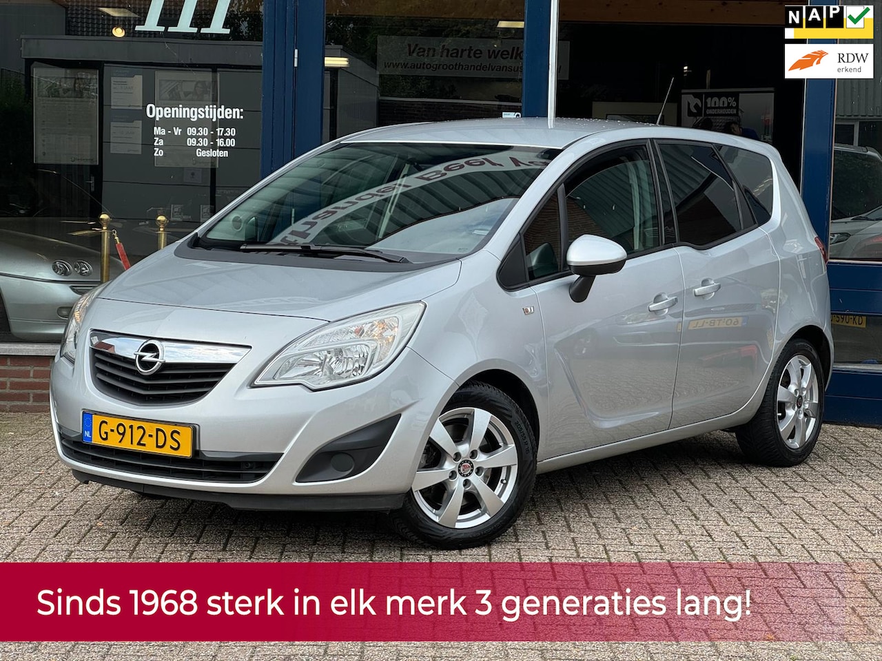 Opel Meriva - 1.4 Turbo Design Edition AUTOMAAT 140PK! Cruise l Trekhaak l Airco l LM velgen l PDC! TOPS - AutoWereld.nl