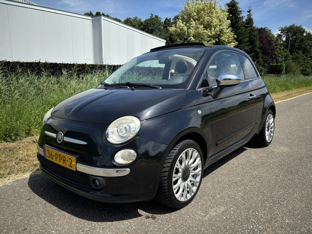 Fiat 500 C - 0.9 TwinAir Rock / LEER / AIRCO / CABRIO / 118dkm! NAP! - AutoWereld.nl