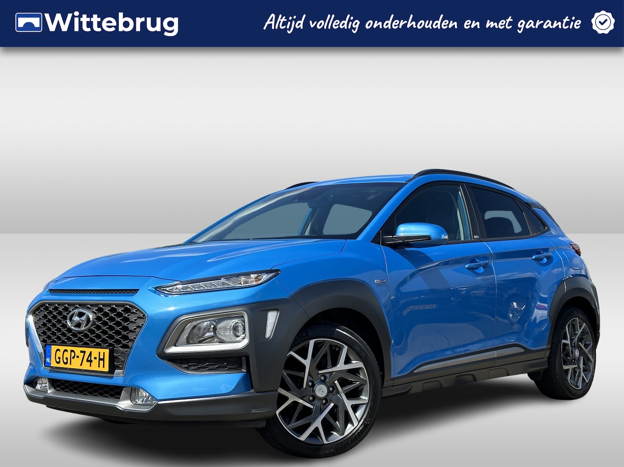 Hyundai Kona - 1.6 GDI HEV Fashion | Navigatie | Automaat | Half lederen interieur | Rijklaarprijs! | - AutoWereld.nl