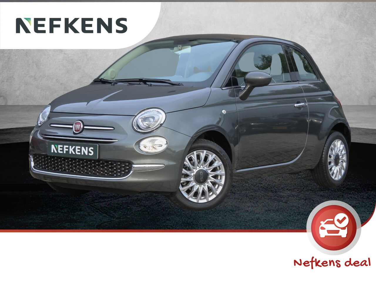 Fiat 500 - 1.2 Popstar 1.2 Popstar (1ste eig./NAV./Airco/Glazendak/15"LMV/NL auto!) - AutoWereld.nl