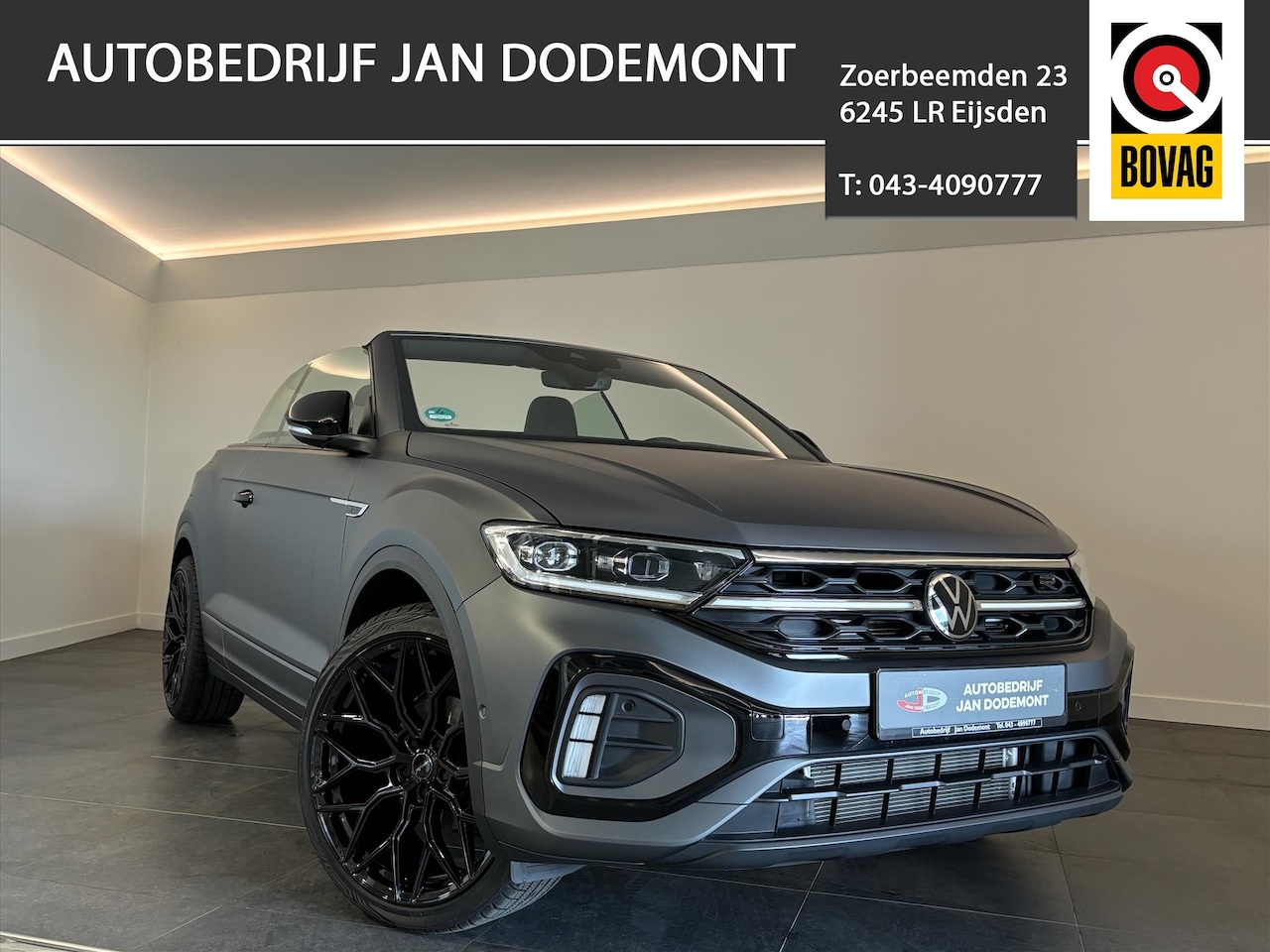 Volkswagen T-Roc Cabrio - 1.5 TSI 150pk R-line 7-DSG Automaat / Grey Edition 305/999 / Apple carplay / Android Auto - AutoWereld.nl