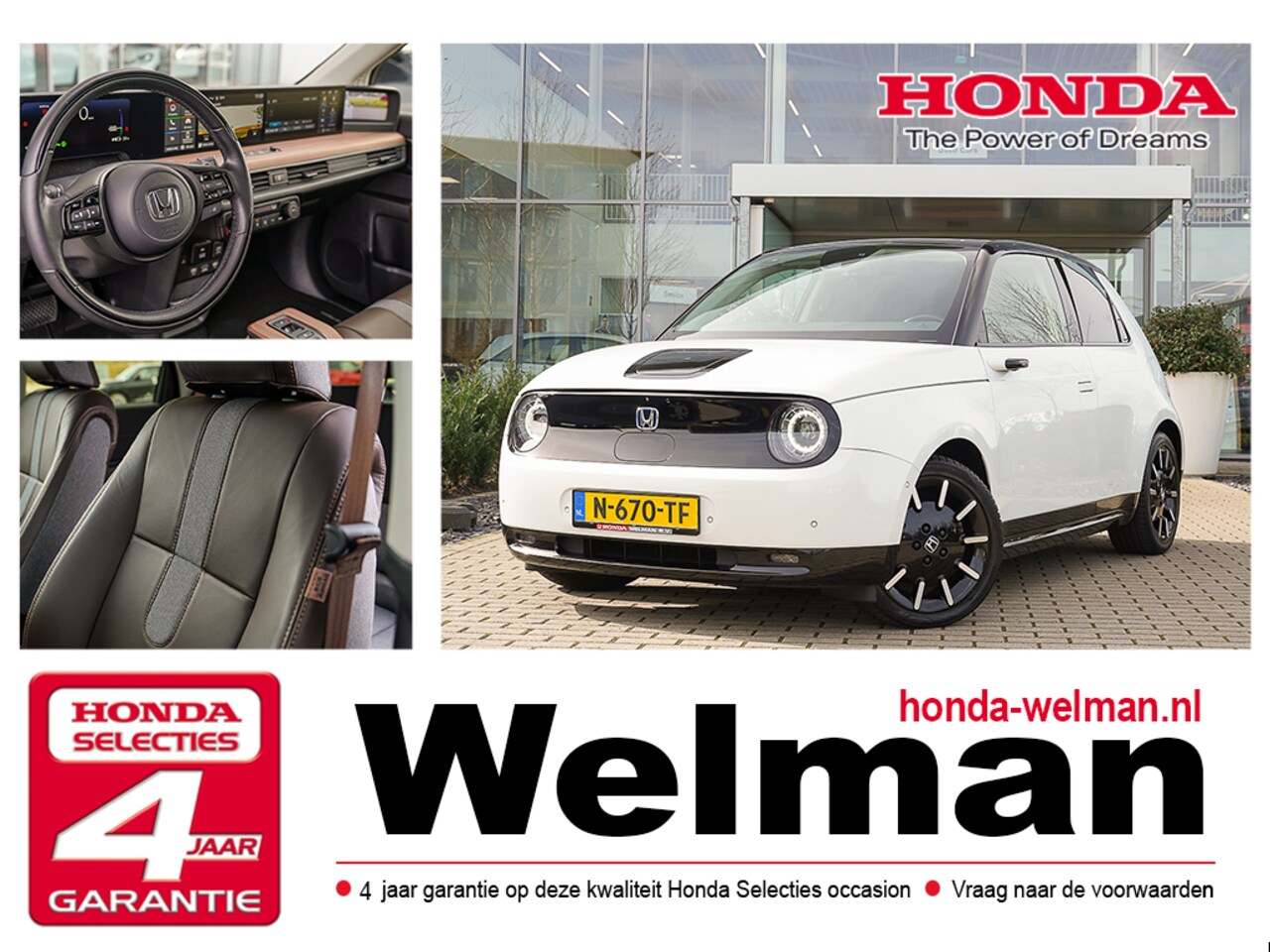 Honda e - ADVANCE 17" - 100% ELEKTRISCH - LEDER - AutoWereld.nl