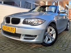 BMW 1-serie Cabrio - 120i High Executive Grijs Metallic 2009 Airco 112 dkm LEER