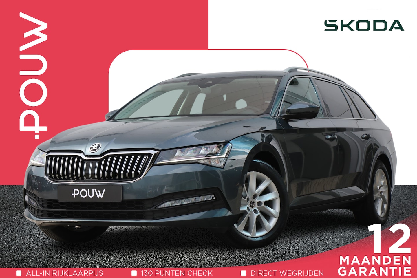 Skoda Superb Combi - 1.5 TSI 150pk DSG ACT Business Edition | Apple Carplay / Android Auto | Navigatie | LED Ko - AutoWereld.nl