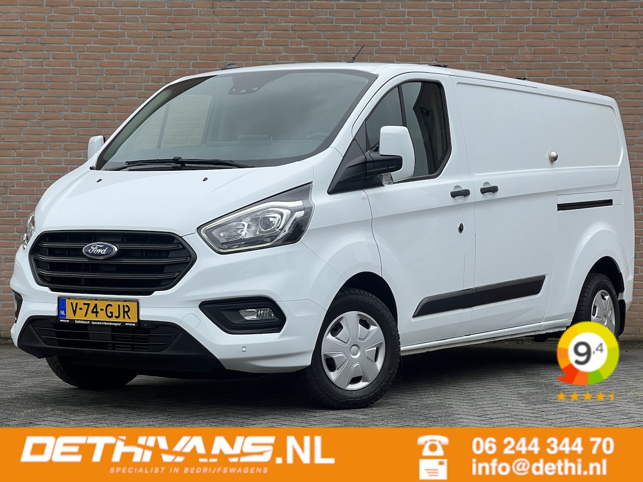 Ford Transit Custom - 2.0TDCI 130PK Lang / Euro6 / 2x Schuifdeur / Carplay / Camera - AutoWereld.nl