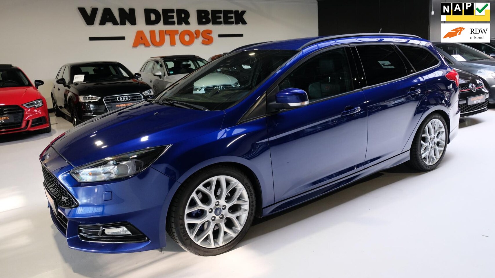 Ford Focus Wagon - 2.0 ST 250PK Cruise|Leder|Navi|Vol! - AutoWereld.nl