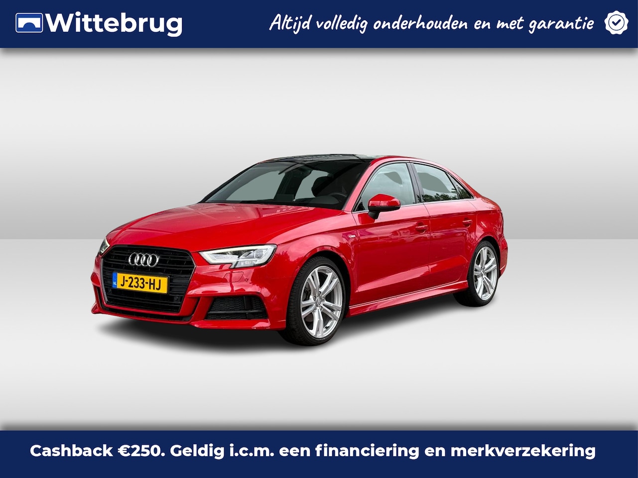 Audi A3 Limousine - 35 TFSI CoD Advance Sport /AUT/ Metallic/ Digitale Cockpit/  /Do glas/ Led/ Panoramadak/ S - AutoWereld.nl