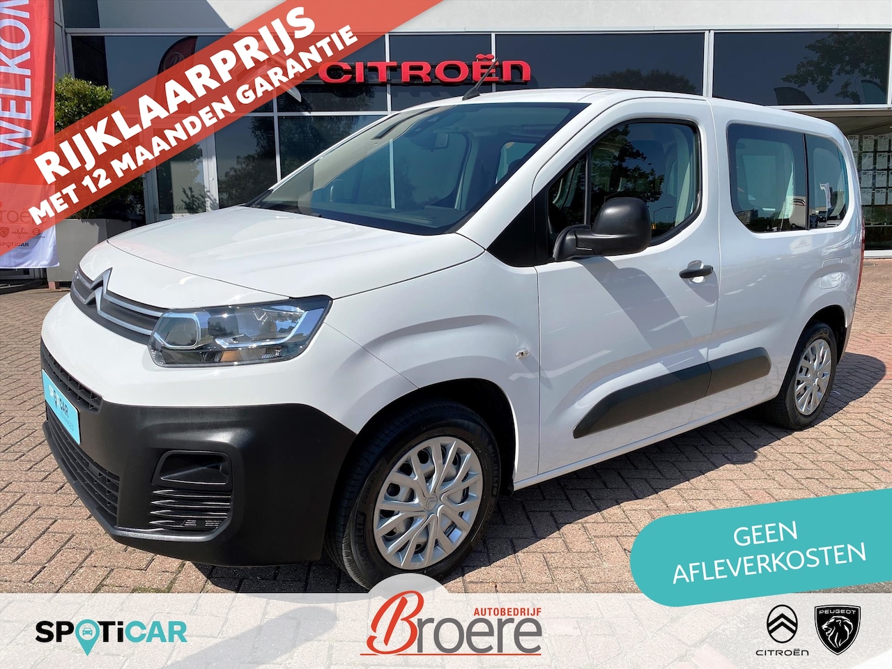 Citroën Berlingo - 1.2 110pk Live | airconditioning, cruise control, radio unit met bluetooth, achterklep met - AutoWereld.nl