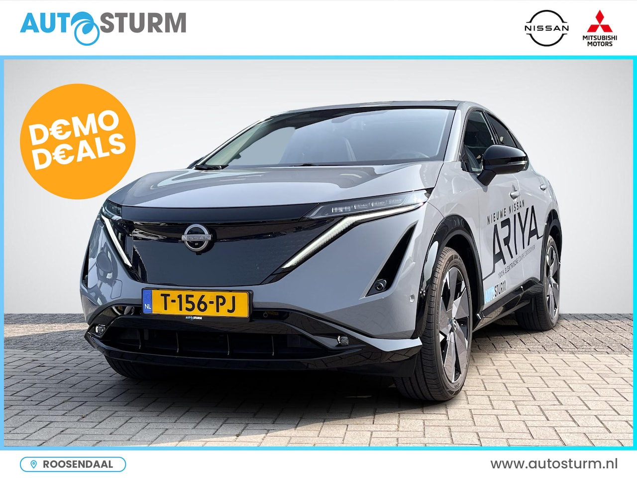 Nissan Ariya - e-4ORCE Evolve 91 kWh | Panoramadak | Nappa Leder | 20'' Aerocover Velgen | Head-Up Displa - AutoWereld.nl