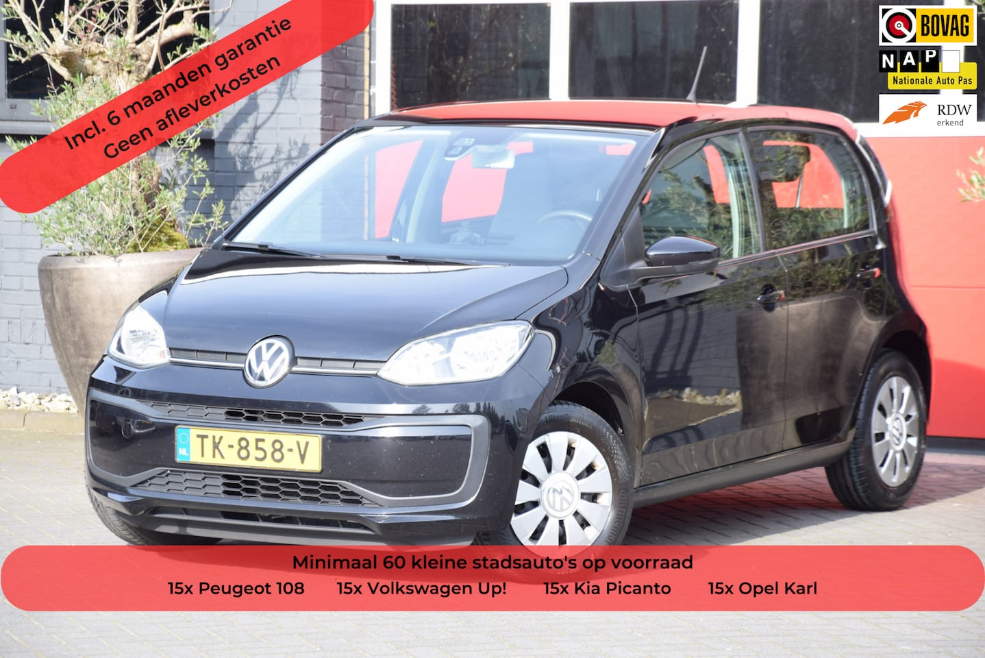 Volkswagen Up! - 1.0 BMT move up! 2018 Airco 5 Deurs Navigatie - AutoWereld.nl