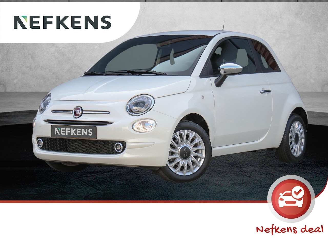 Fiat 500 - 69pk Hybrid Dolcevita (1ste eig./Cruise/Airco/7"scherm/PDC/P.Glass/GOED ondh.) - AutoWereld.nl