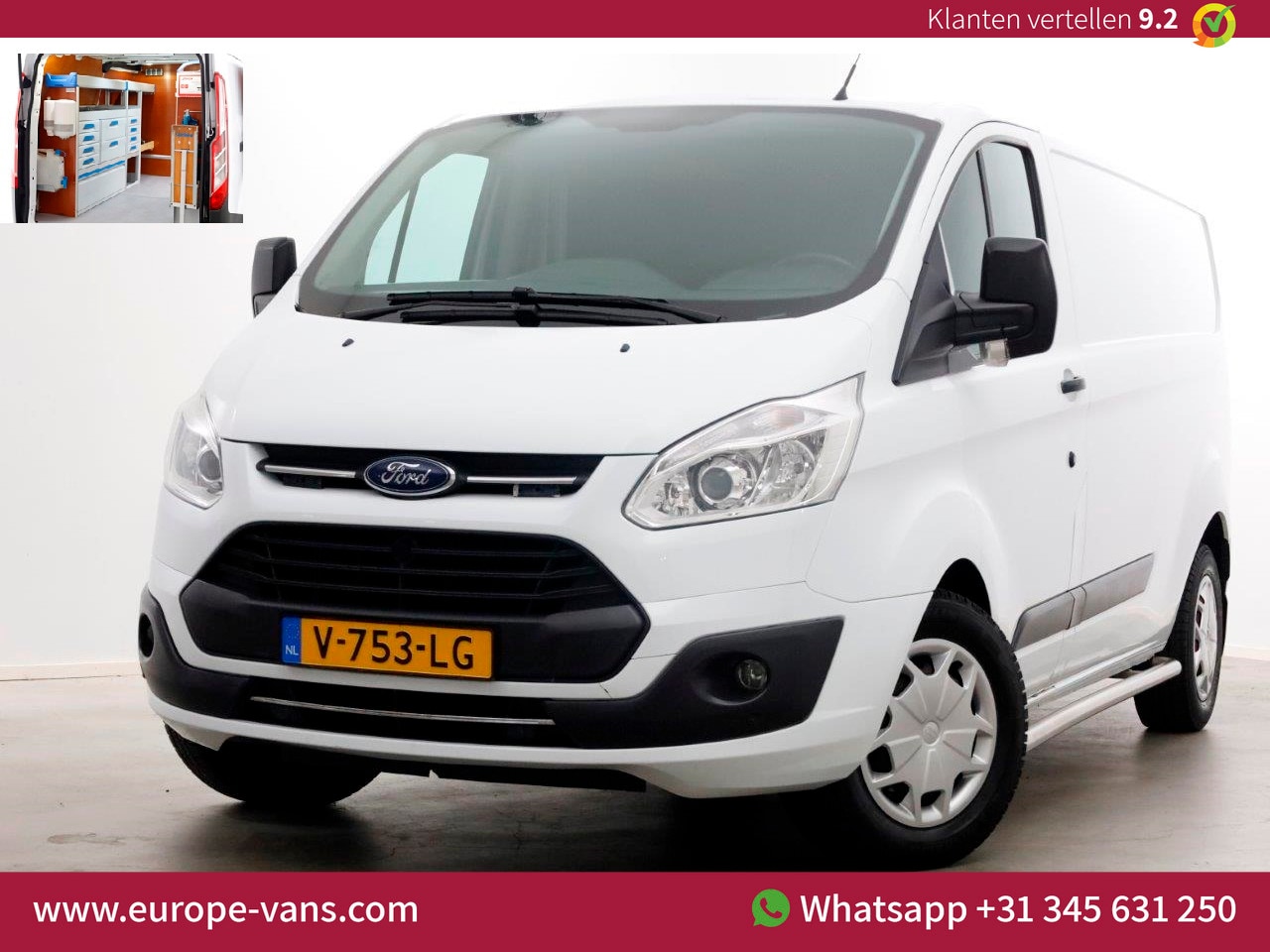 Ford Transit Custom - 2.0 TDCI 130pk L2H1 Trend Inrichting/Achterklep 01-2018 - AutoWereld.nl