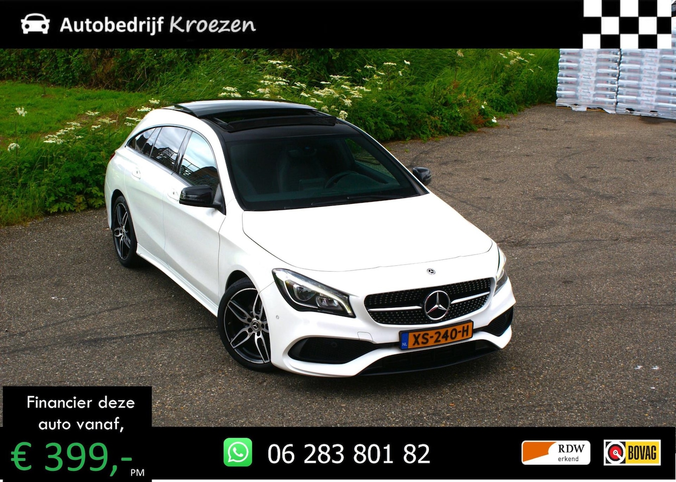 Mercedes-Benz CLA-klasse Shooting Brake - 180 ///AMG Pakket | Pano | Prijs incl BTW | Night Pakket | Camera | - AutoWereld.nl