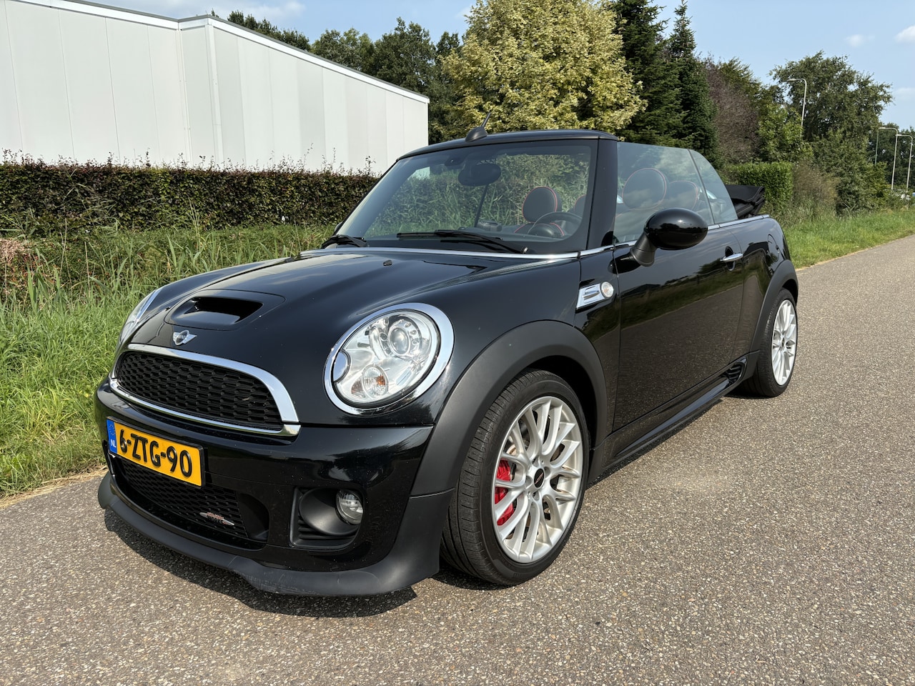 MINI Cabrio - Mini 1.6 John Cooper Works Chili / LEER / NAVI / CRUISE - AutoWereld.nl