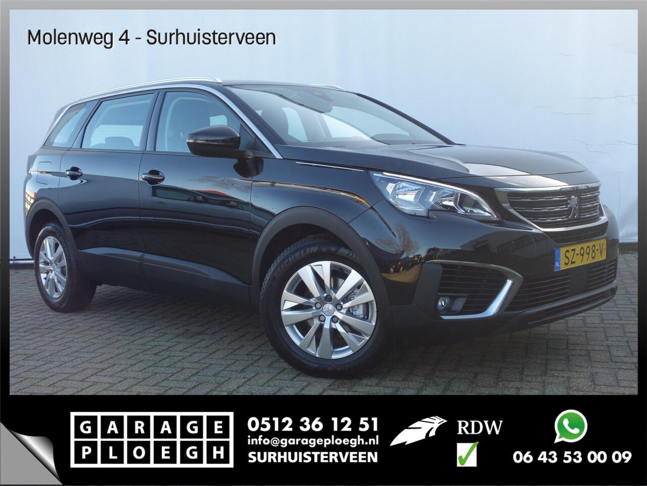 Peugeot 5008 - 7-Pers 1.2 131pk Automaat Navigatie Trekhaak 7-persoons PureTech Blue Lease Executive - AutoWereld.nl