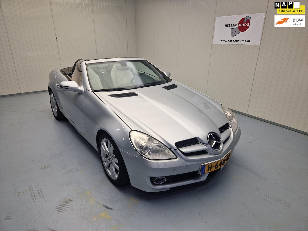 Mercedes-Benz SLK-klasse - 200 K. Leer Xenon Airco Cruise Control Alu Velgen Pdc - AutoWereld.nl