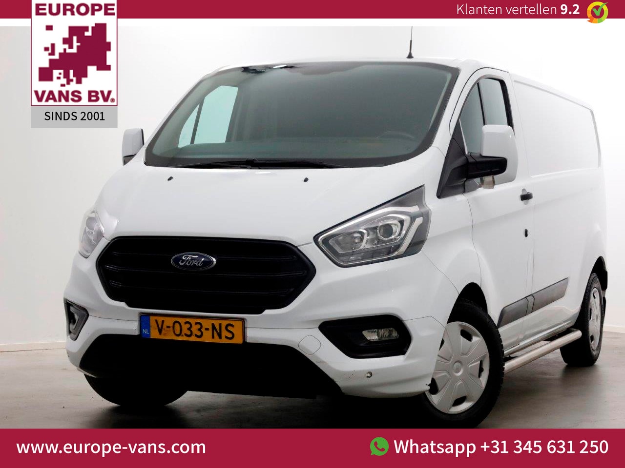 Ford Transit Custom - 2.0 TDCI 130pk E6 L2H1 Trend Airco/Inrichting Trekhaak 2800kg 04-2018 - AutoWereld.nl