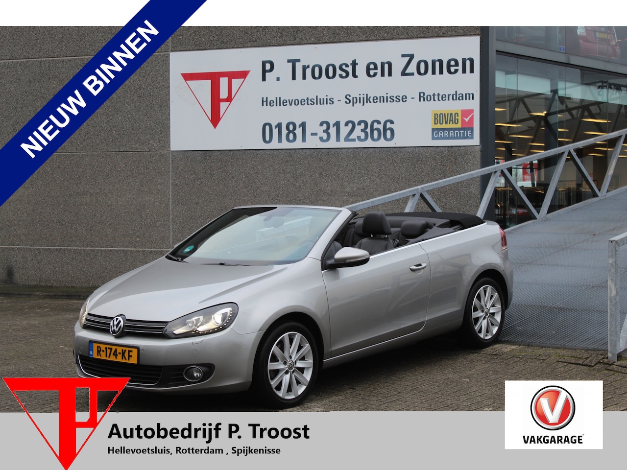 Volkswagen Golf Cabriolet - 1.4 TSI Automaat/Navigatie/Lederen bekleding/Stoelverwarming/Cruise control/Airco/Lichtmet - AutoWereld.nl