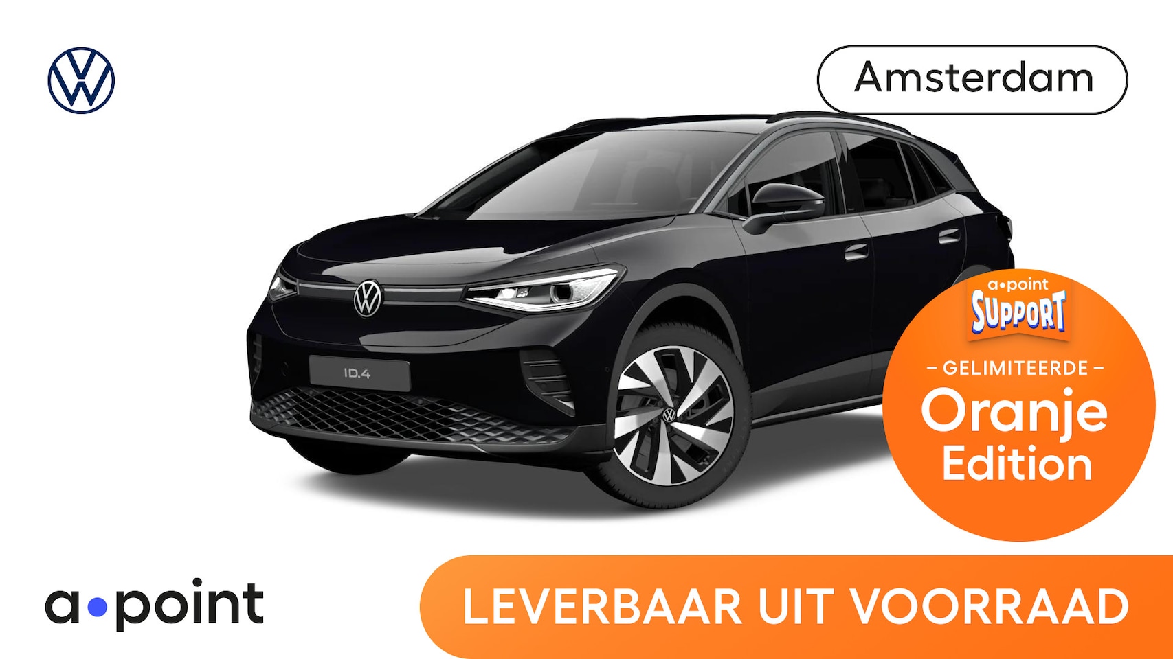 Volkswagen ID.4 - Pro Oranje Edition 77 kWh accu, 210 kW / 286 pk SU V Elektrische aandrijving - AutoWereld.nl