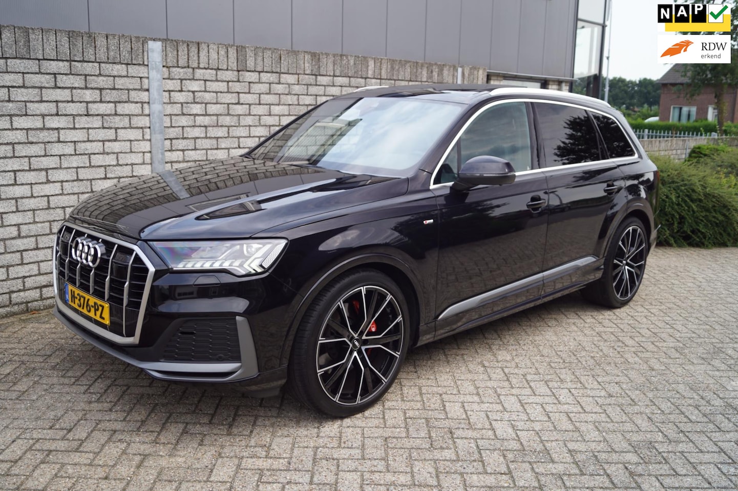 Audi Q7 - 55 TFSI quattro Pro Line S Line Autom Panodak Luxe Leder Adaptieve Cruise Luchtvering Navi - AutoWereld.nl