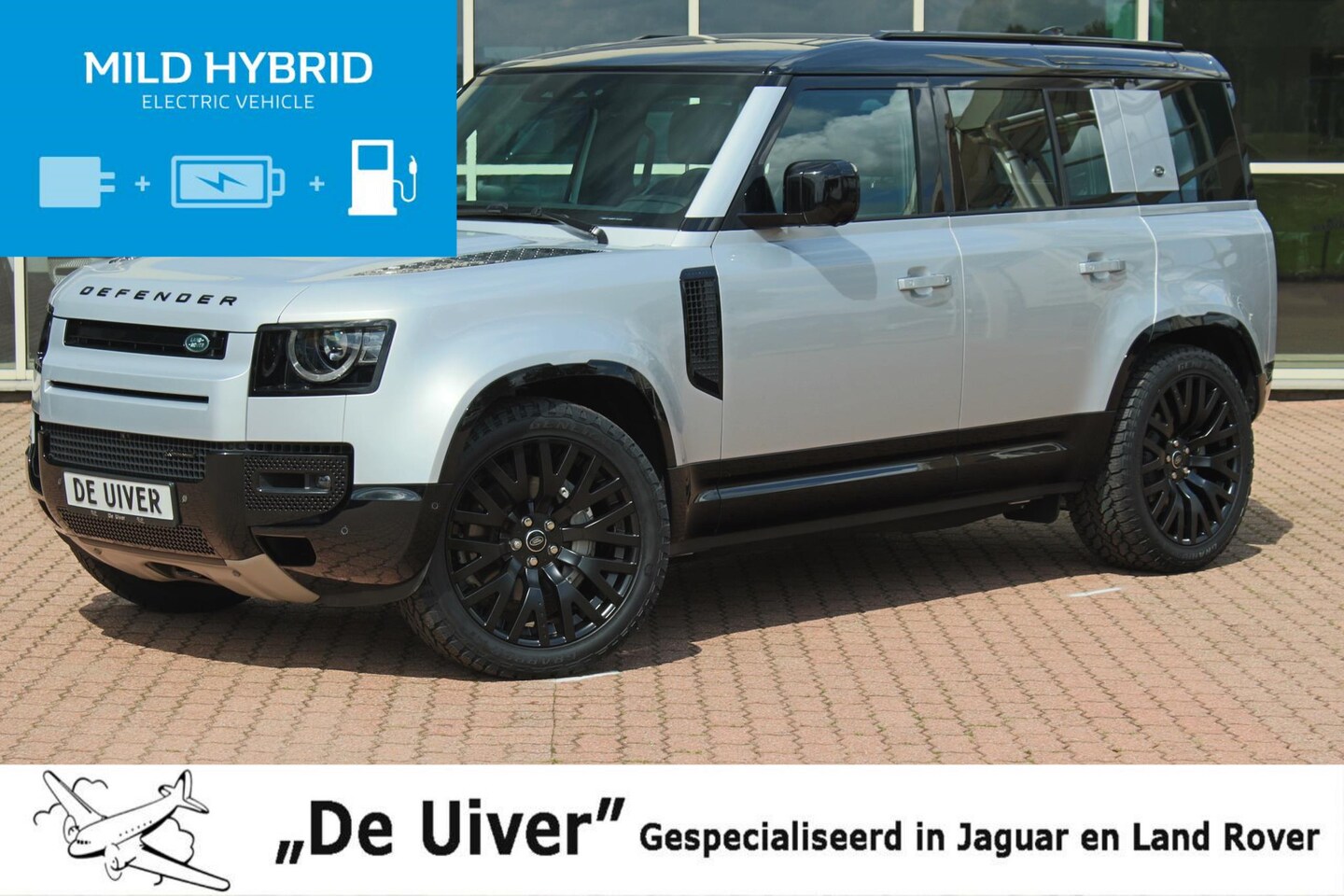 Land Rover Defender 110 - 3.0 P400 X-Dynamic HSE Commercial MY 2023 Land Rover Defender  MHEV 22" Kahn velgen + Gene - AutoWereld.nl