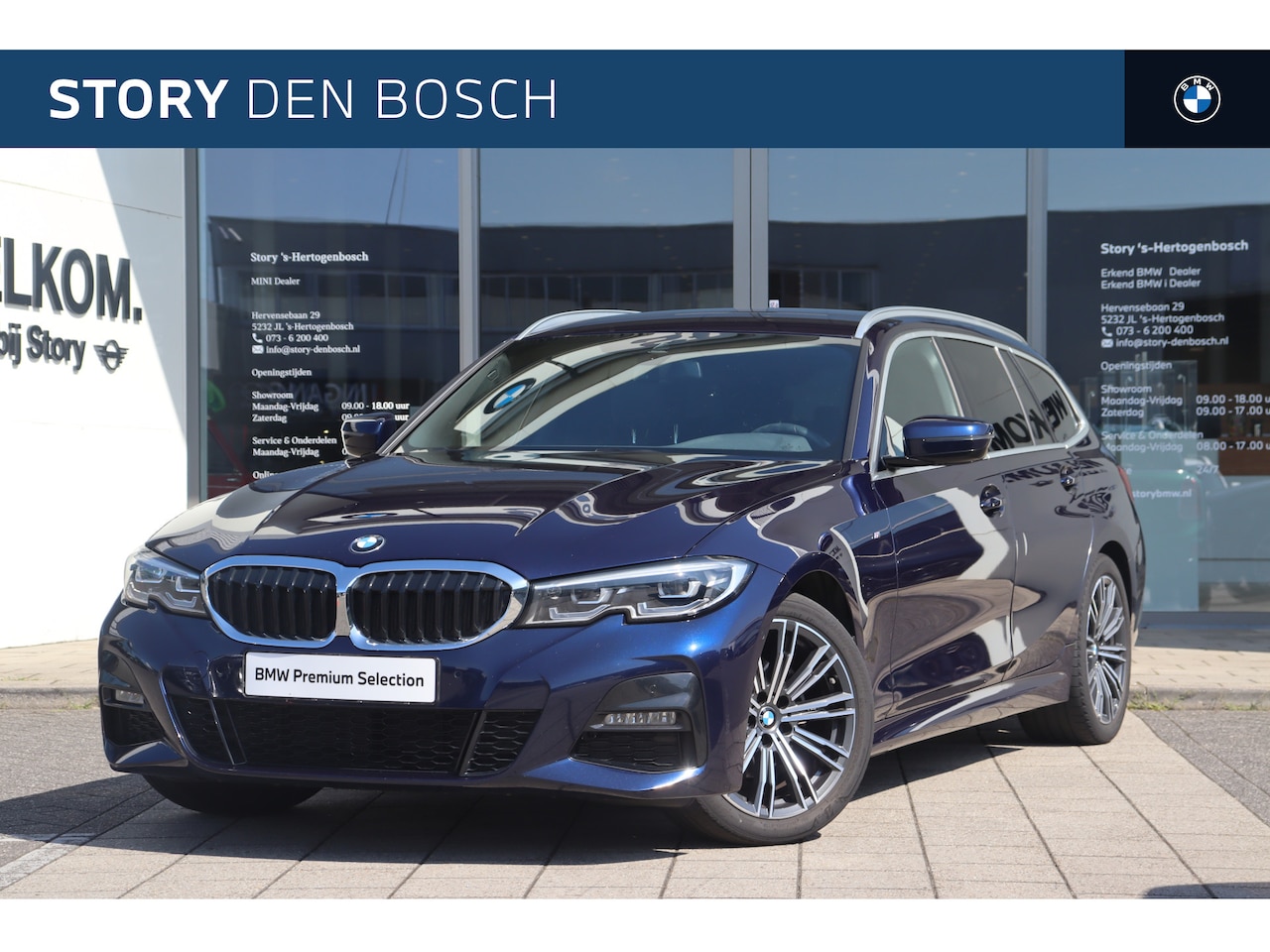 BMW 3-serie Touring - 320i Executive M Sport Automaat / Sportstoelen / LED / Comfort Access / Parking Assistant - AutoWereld.nl