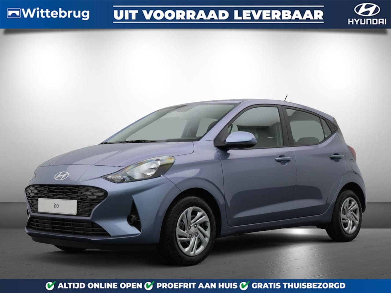 Hyundai i10 - 1.0 Premium Met Navigatie, Climate Control en Cruise Control Uit voorraad leverbaar! - AutoWereld.nl