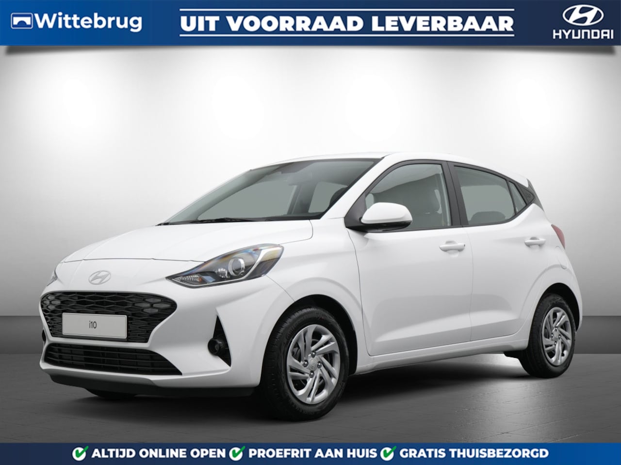 Hyundai i10 - 1.0 Premium Met Navigatie, Climate Control en Cruise Control Uit voorraad leverbaar! - AutoWereld.nl