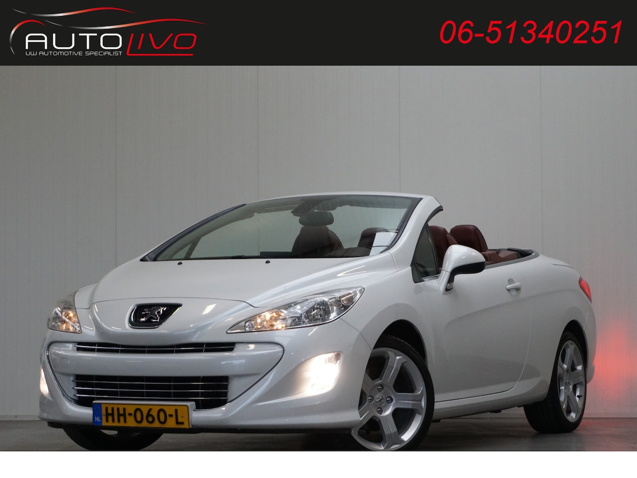 Peugeot 308 CC - 1.6 THP Feline AUTOMAAT! LEER NAVI CLIMA PDC CRUISE etc. - AutoWereld.nl