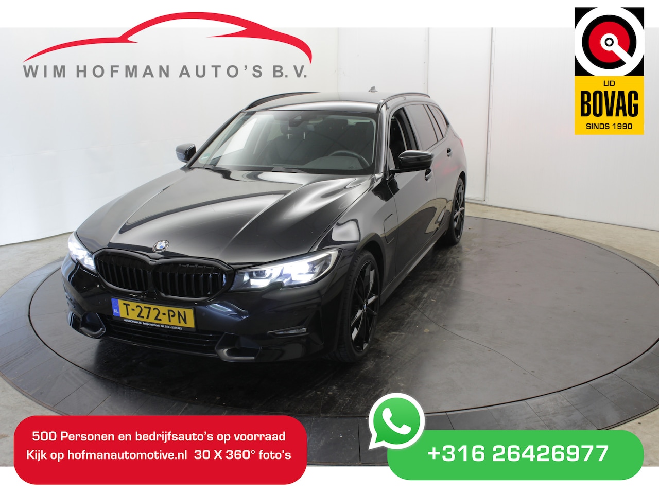 BMW 3-serie Touring - 330e Plug-in Hyb 290PK M-Sport Vol Leder 19" EL trekh+aKlep - AutoWereld.nl