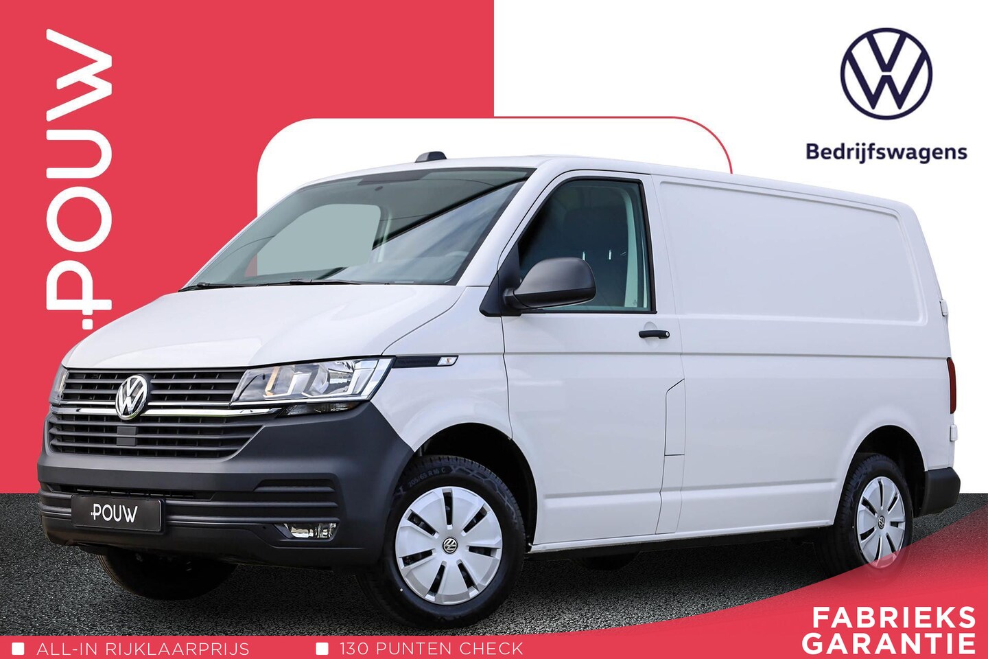 Volkswagen Transporter - 2.0 TDI 110pk L1H1 28 Comfortline | Cruise control | Airco | Achteruitrijcamera | 3 Persoo - AutoWereld.nl